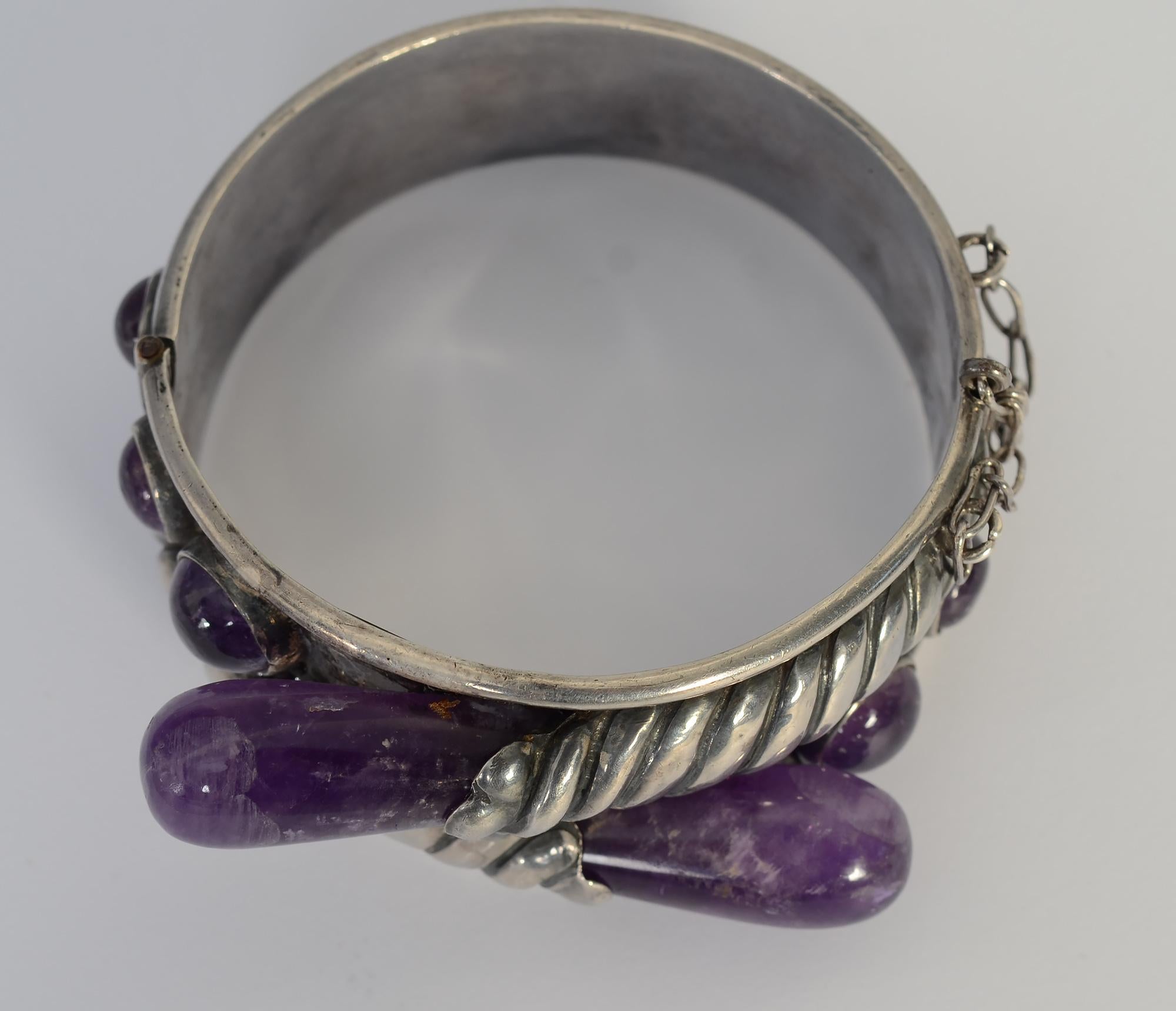 William Spratling Armband aus Sterlingsilber und Amethyst (Künstler*in) im Angebot