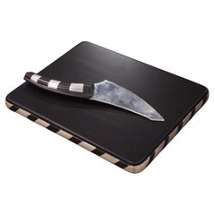 William Spratling Sterling Silver Cheese Board with Knife