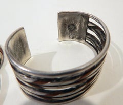 William Spratling Taxco Mexican Silver and Copper Cuff Bracelet, Modernist