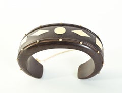 William Spratling Holz und Gold Manschettenarmband