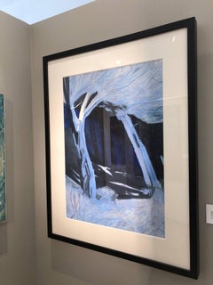 Lands End 2005 No. 4 / blue watercolor, beautifully framed