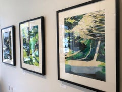 Conjunto de cinco cuadros Lands End / acuarela, bellamente enmarcados