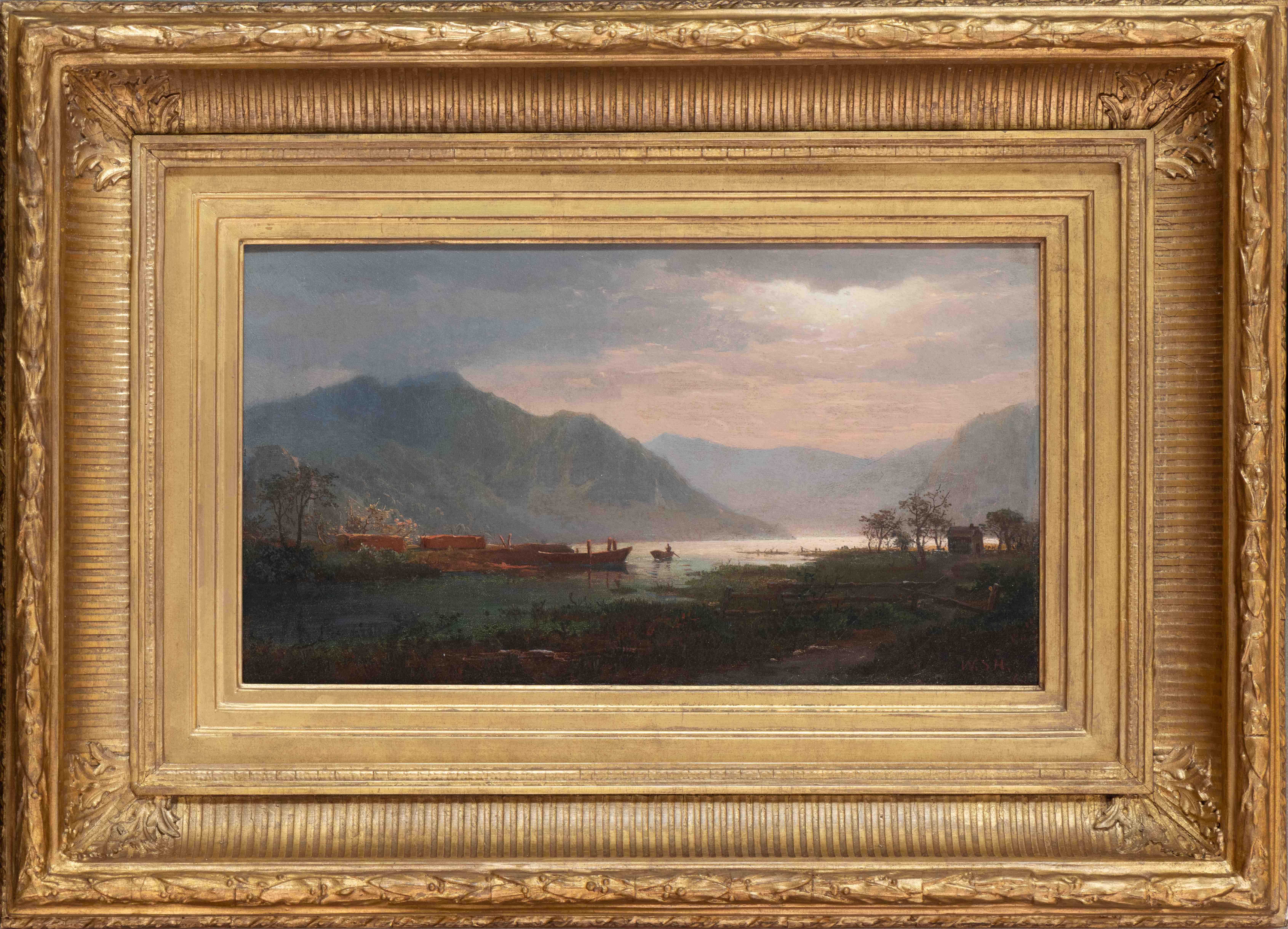 Mañana en el río - Painting de William Stanley Haseltine