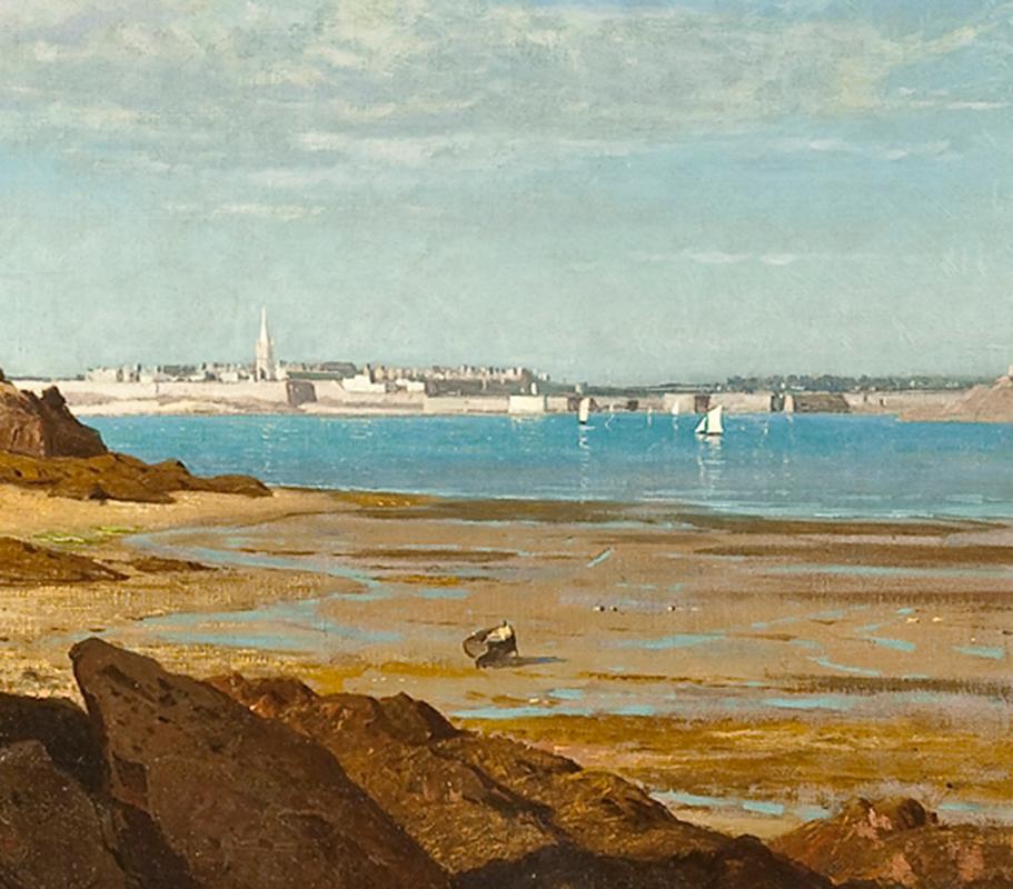 Saint-Malo, Brittany - Painting by William Stanley Haseltine