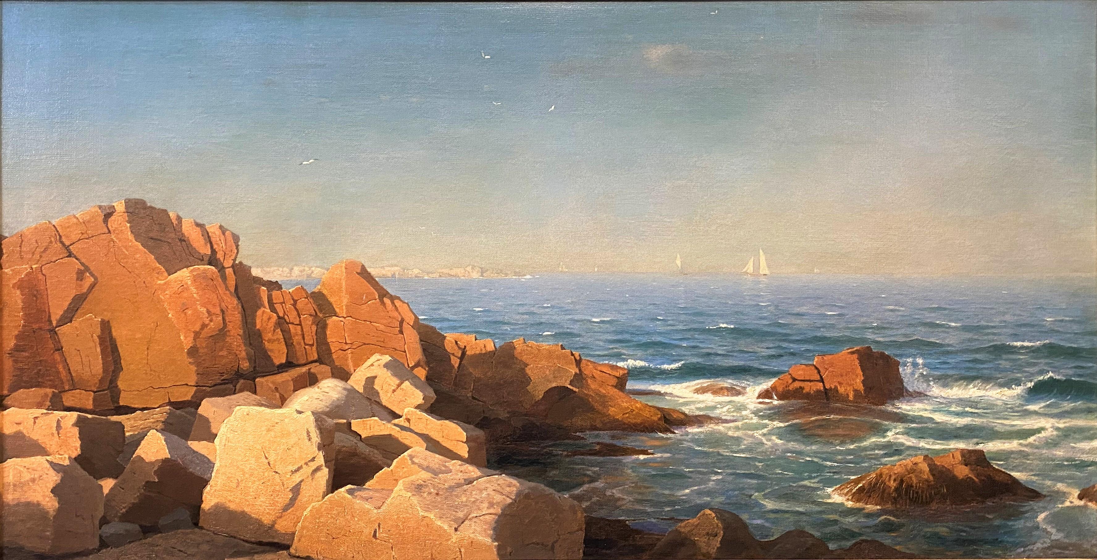 Sunny Afternoon, Newport, Rhode Island, circa 1865 - Realist Art by William Stanley Haseltine