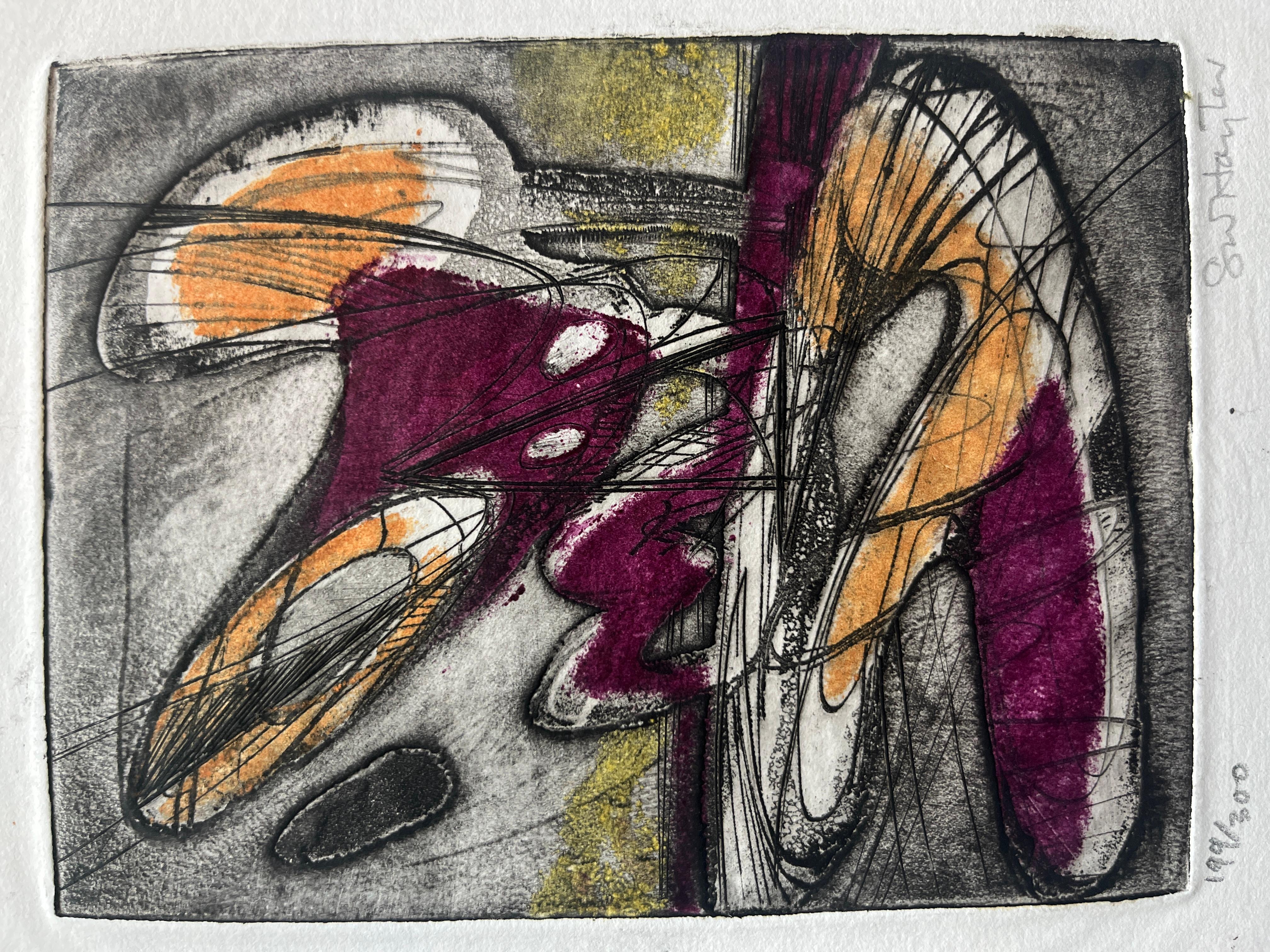 Night Moth - Surrealist Print by William Stanley Hayter