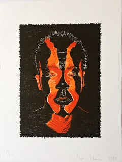 Retro Untitled lithograph, from the Art Against AIDS Portfolio, signed/numbered 38/50 
