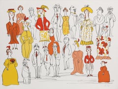Reunión familiar, litografía firmada por William Steig
