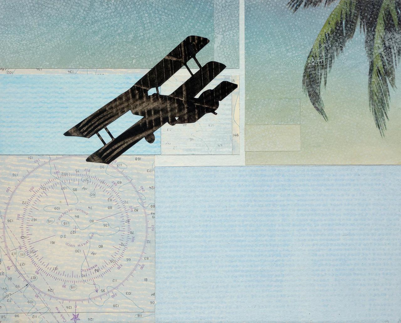 Coastal Flyover - Mixed Media Art by William Steiger