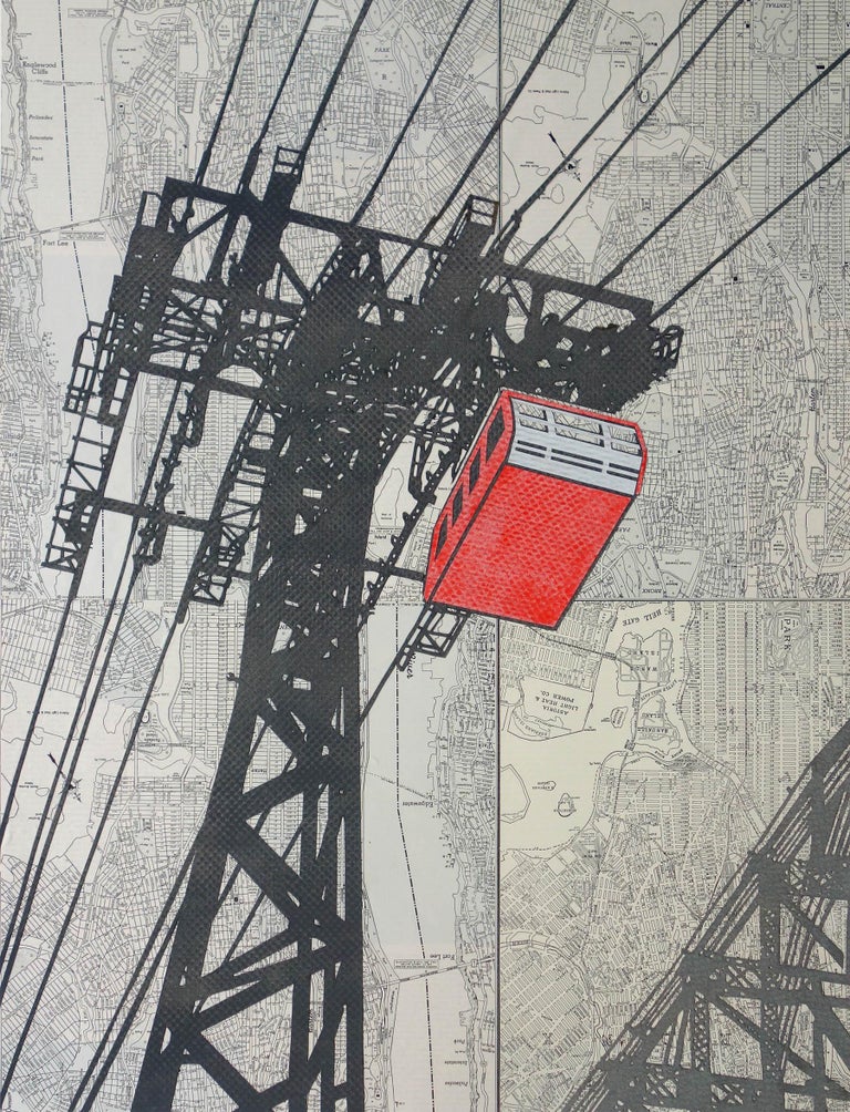 William Steiger Roosevelt Island Tram Mixed Media For