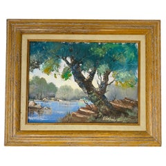 William Williams Steinbach Paesaggio Nature Pittura ad olio anni '60