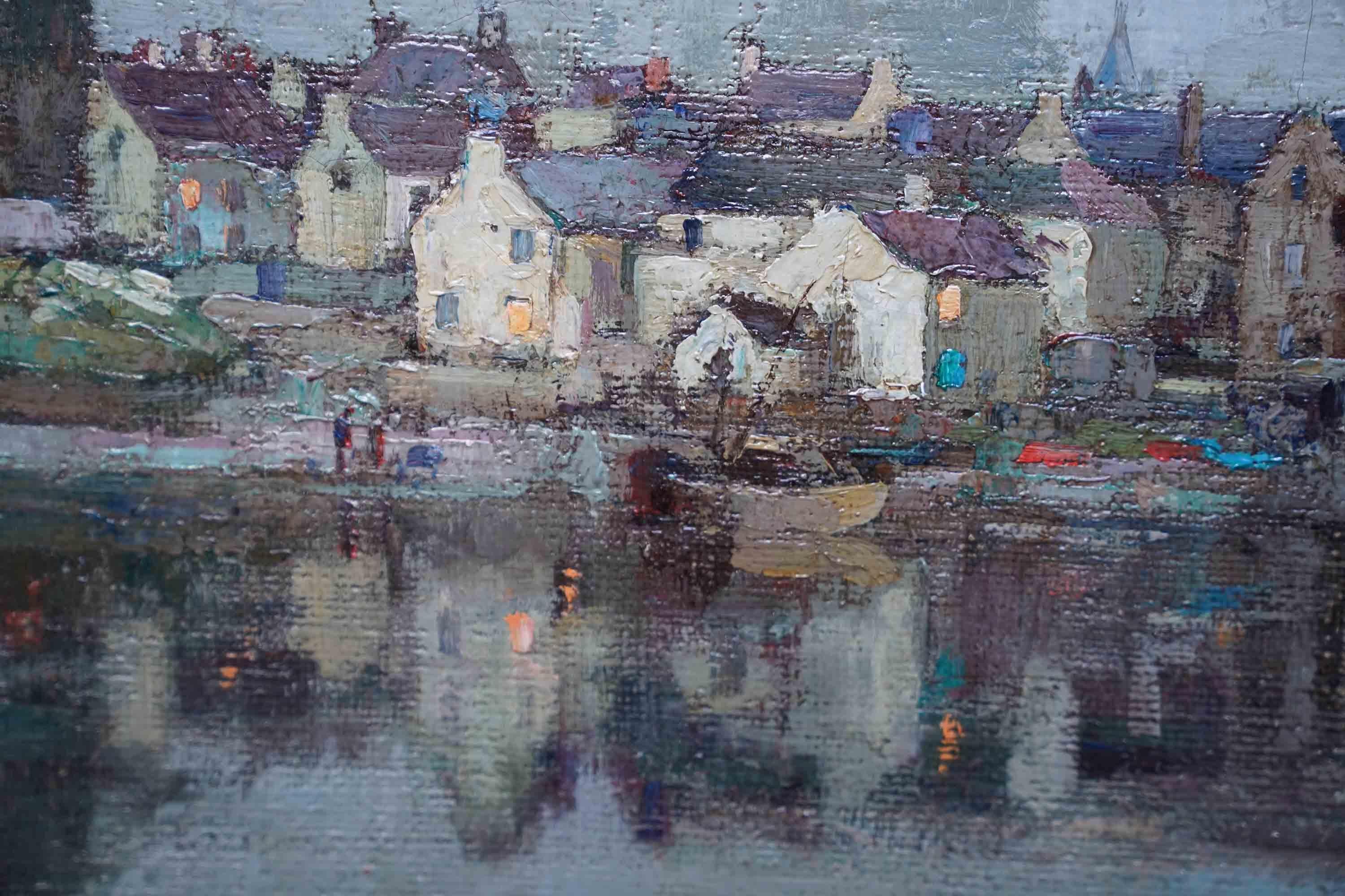 Kirkcudbright Scotland - Scottish Victorian Impressionist landscape oil painting For Sale 2