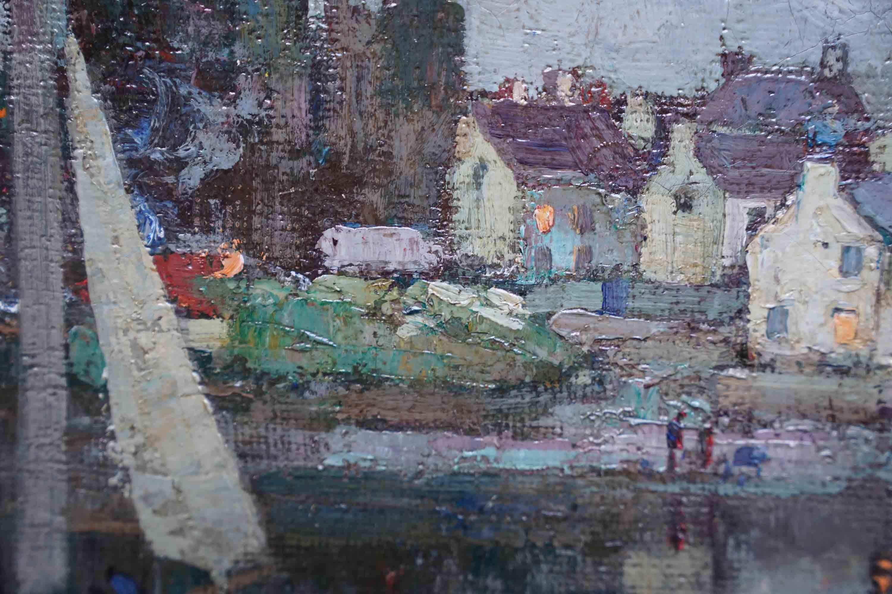 Kirkcudbright Scotland - Scottish Victorian Impressionist landscape oil painting For Sale 4
