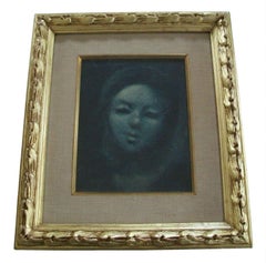William Stilson, Mid-Century American Framed Portrait Painting, circa 1964