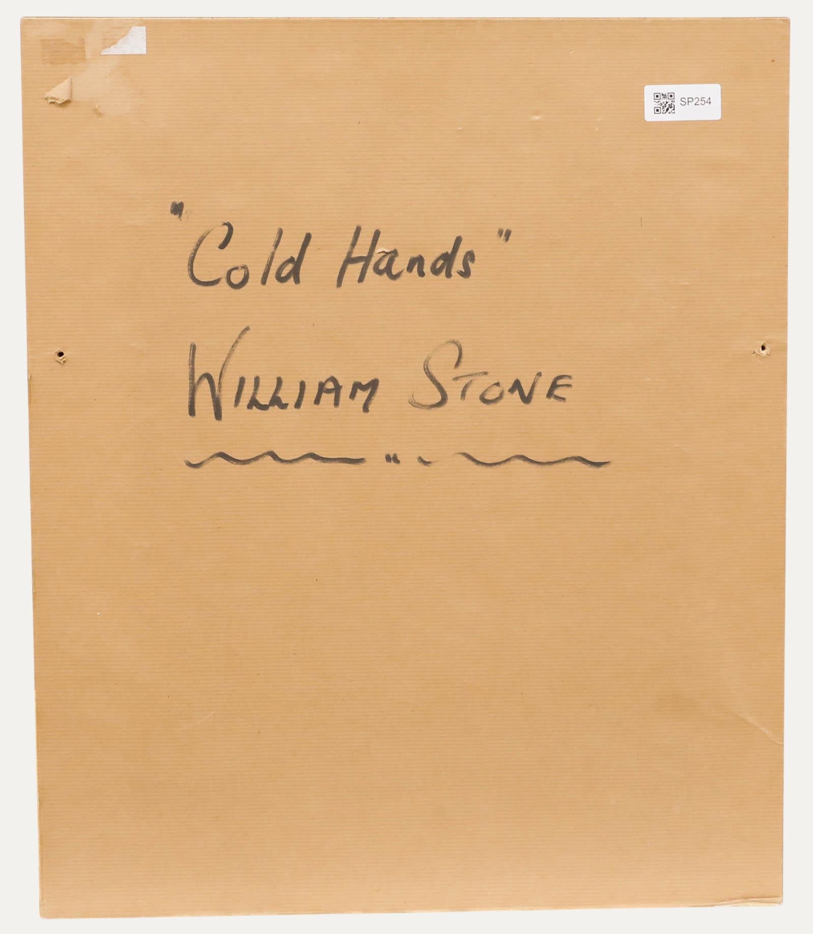 William Stone (1842-1913)  Öl, Kalte Hände – 19. Jahrhundert – Öl im Angebot 2
