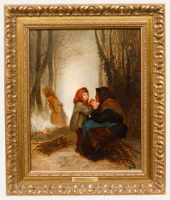 William Stone (1842-1913)  - 19th Century Oil, Cold Hands