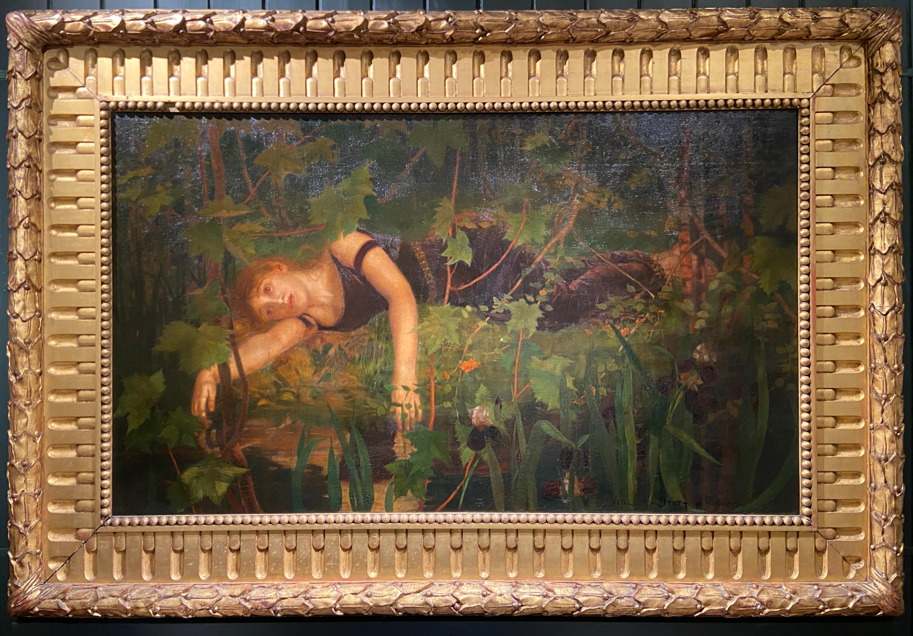 Ophelia, Victorian 19th Century Royal Academy Oil Painting For Sale 4
