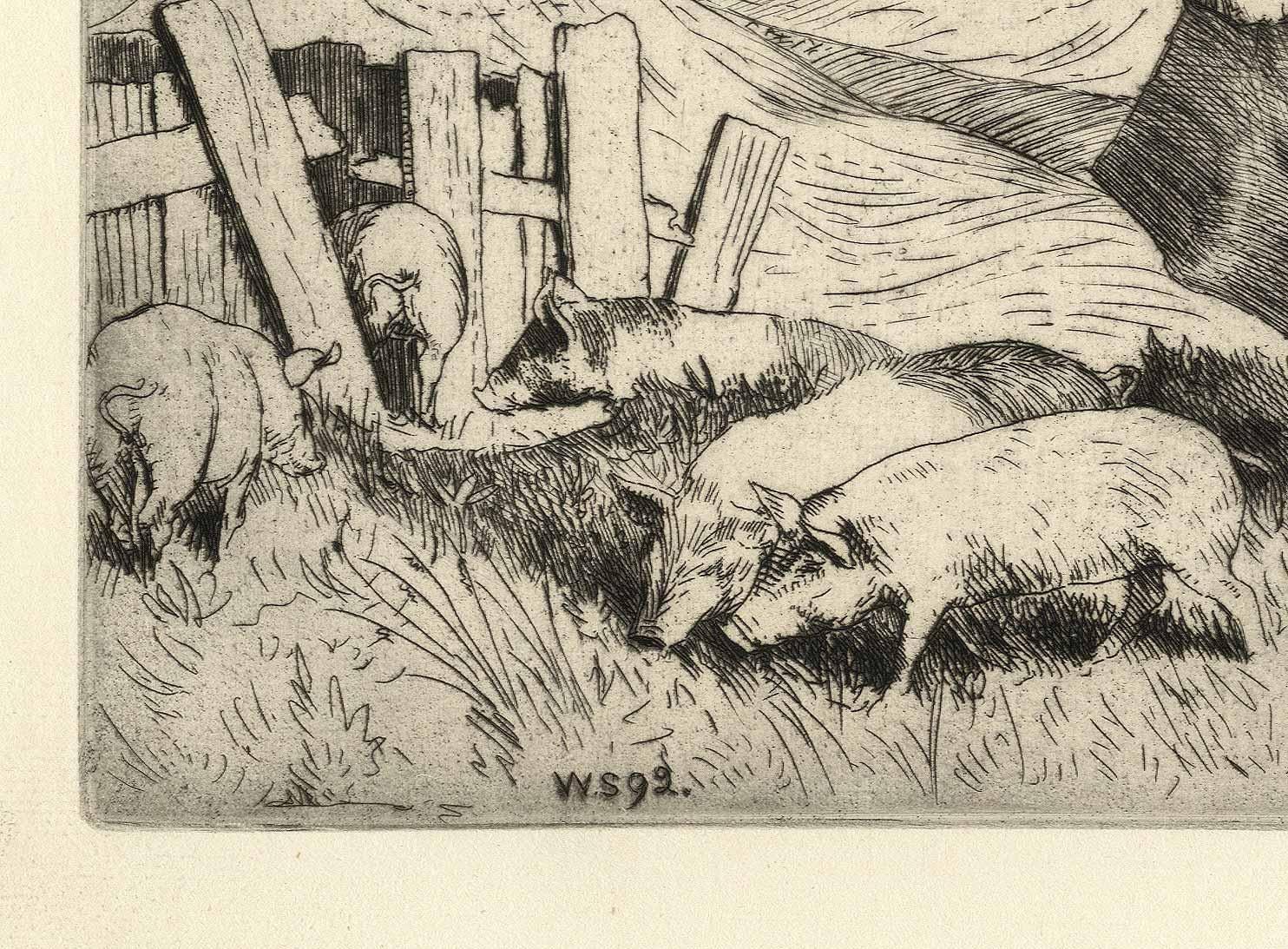 Son équipe gradateur - Print de William Strang, R.A., R.E.