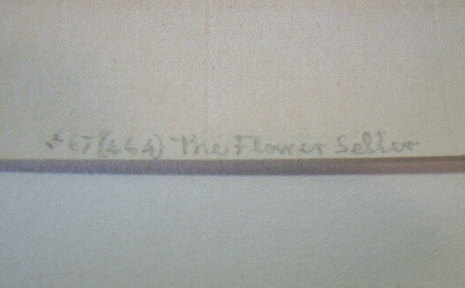 William Strang, „ „Der Blumenverkäufer“, gerahmte Gravur, England, um 1903 im Angebot 1
