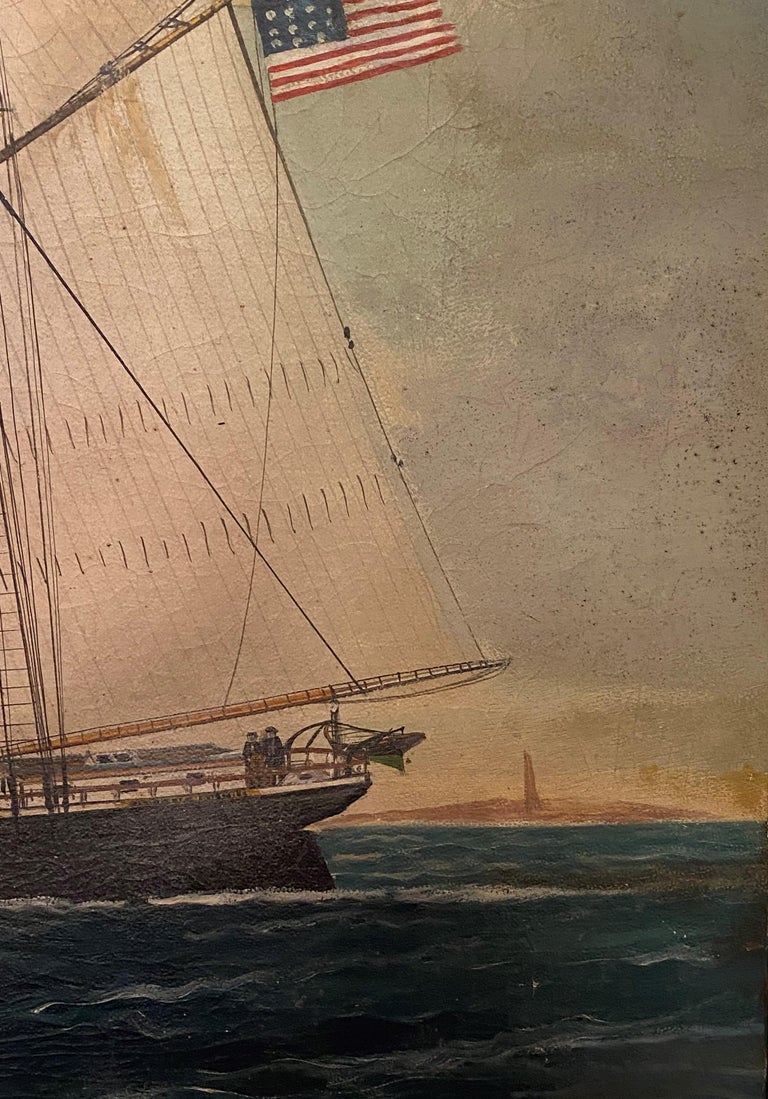 William Stubbs, American Marine artist 1846-1909 Dreadnaught For Sale 1