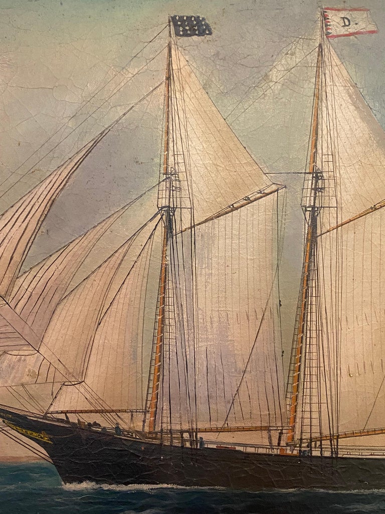William Stubbs, American Marine artist 1846-1909 Dreadnaught For Sale 2