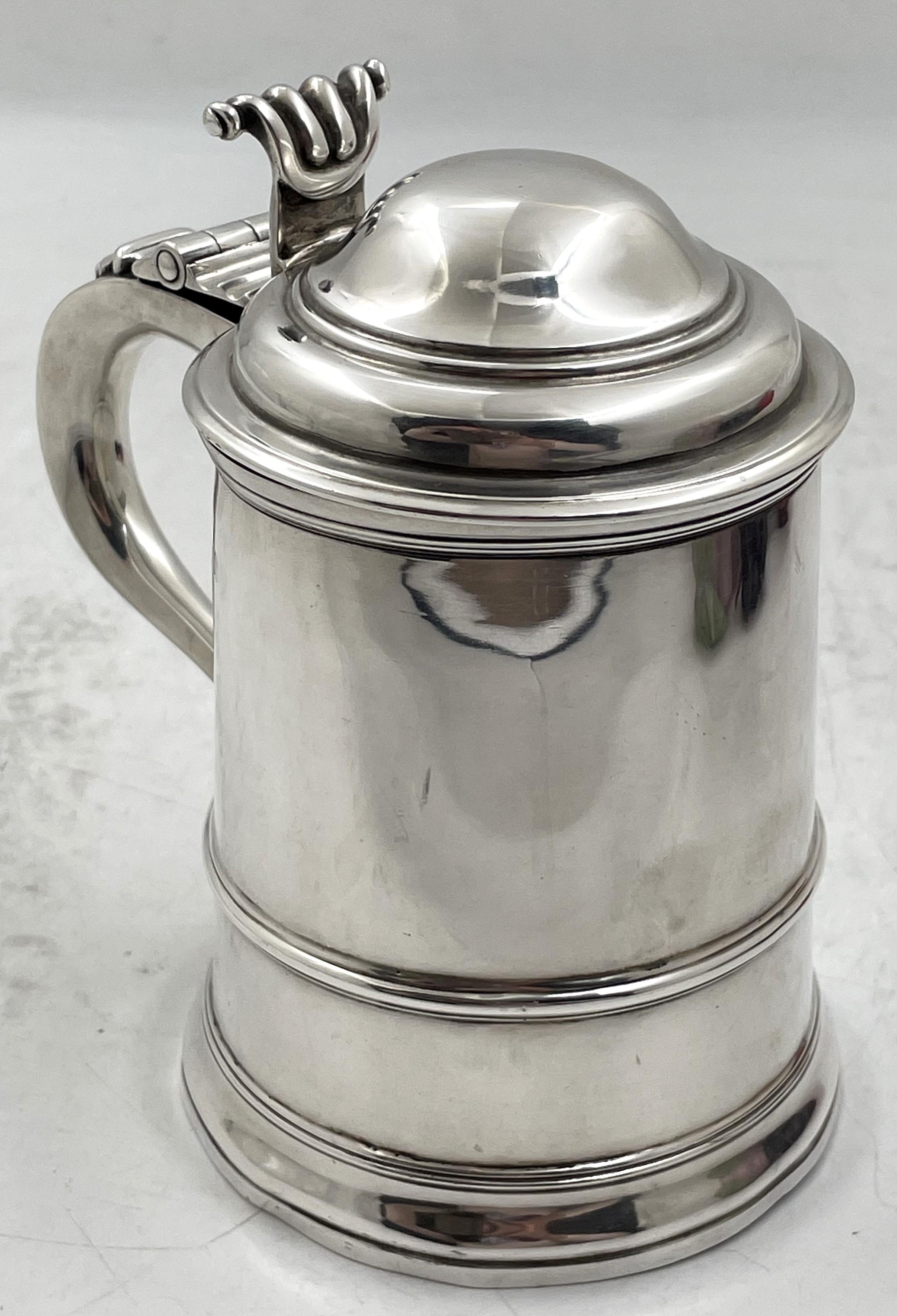 William Summers Englisches Sterlingsilber 1899 Tankard (Spätes 19. Jahrhundert) im Angebot
