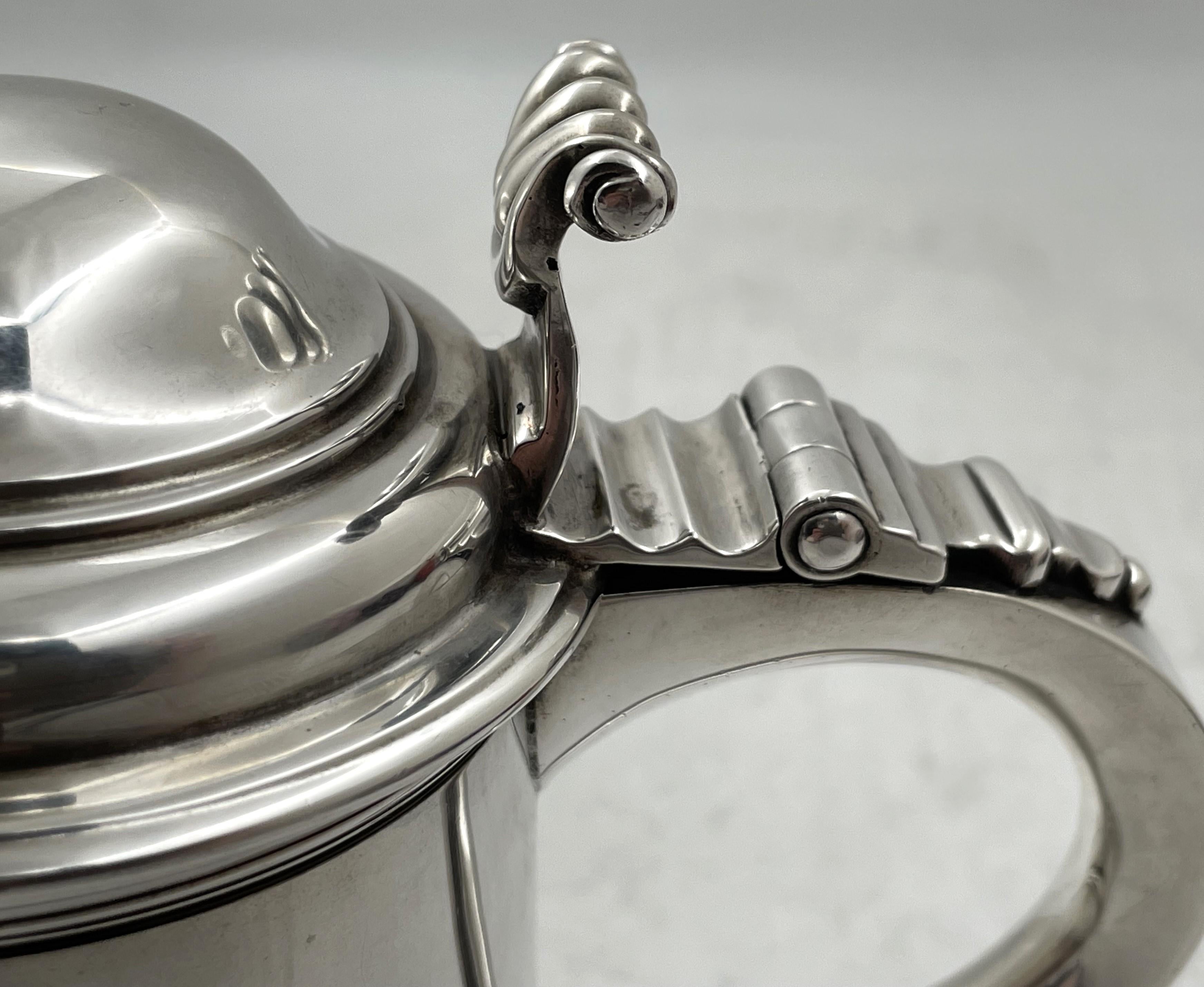 William Summers Englisches Sterlingsilber 1899 Tankard im Angebot 2