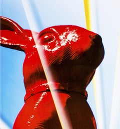 Olympic Stars Between Cloned Rabbits - Original Litho by W. Sweetlove - 2008