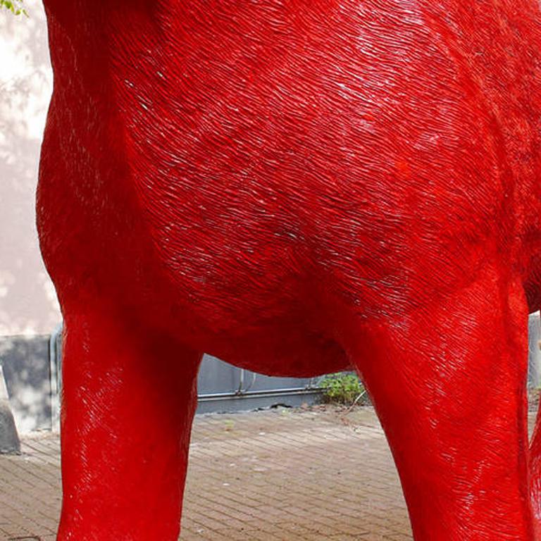giant french bulldog statue