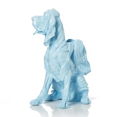 Cloned blue Bloodhound with Backpack (light blue)