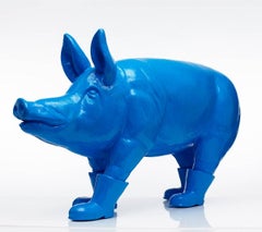 Cloned blue father pig