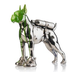 Cloned Bulldog with pet bottle