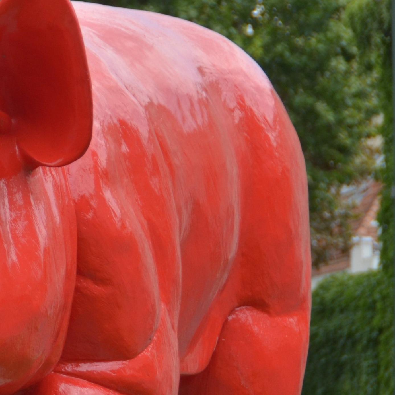 big red pig