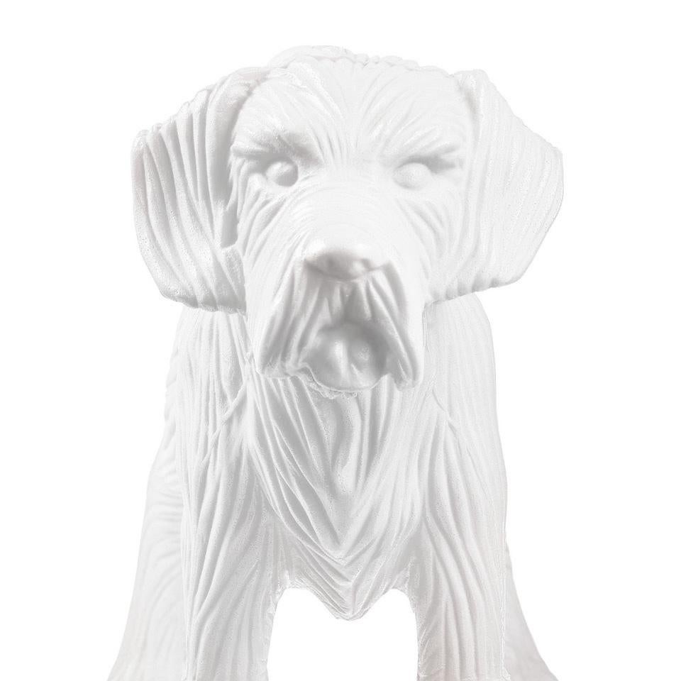 Cloned Schnauzer with water bottle  - Sculpture by William Sweetlove