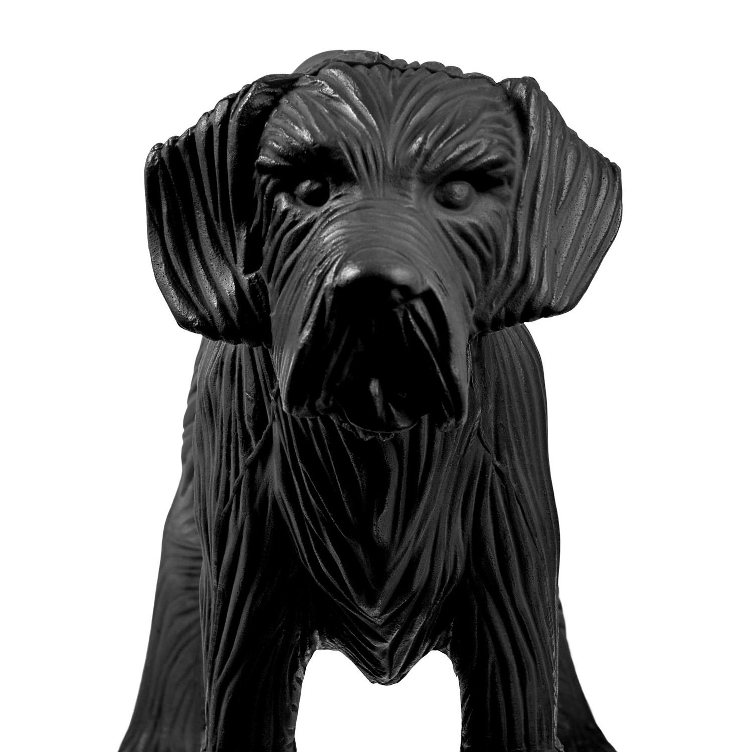 Cloned Schnauzer with water bottle - Sculpture by William Sweetlove