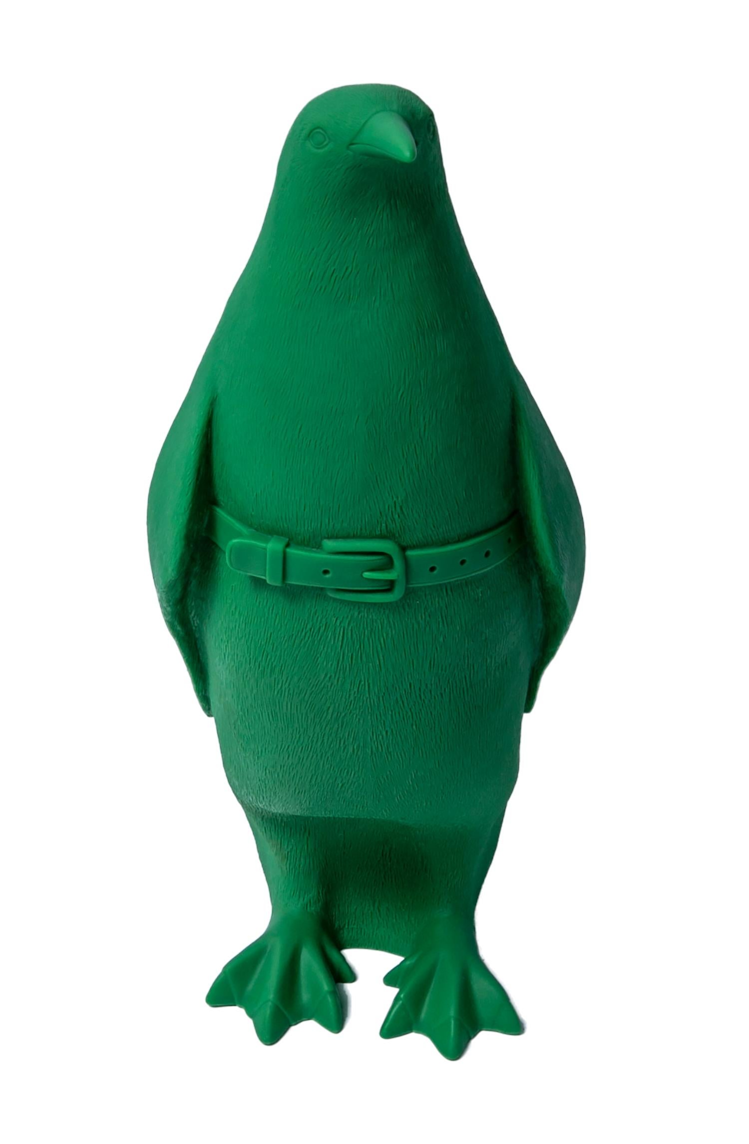 Small Cloned Green Penguin with Water Bottle, Cuban Edition.

Small Cloned Penguin with Water Bottle, in Green William Sweetlove has designed a limited edition Cuba themed version of his popular Cloned Penguin with Water Bottle sculpture. The green