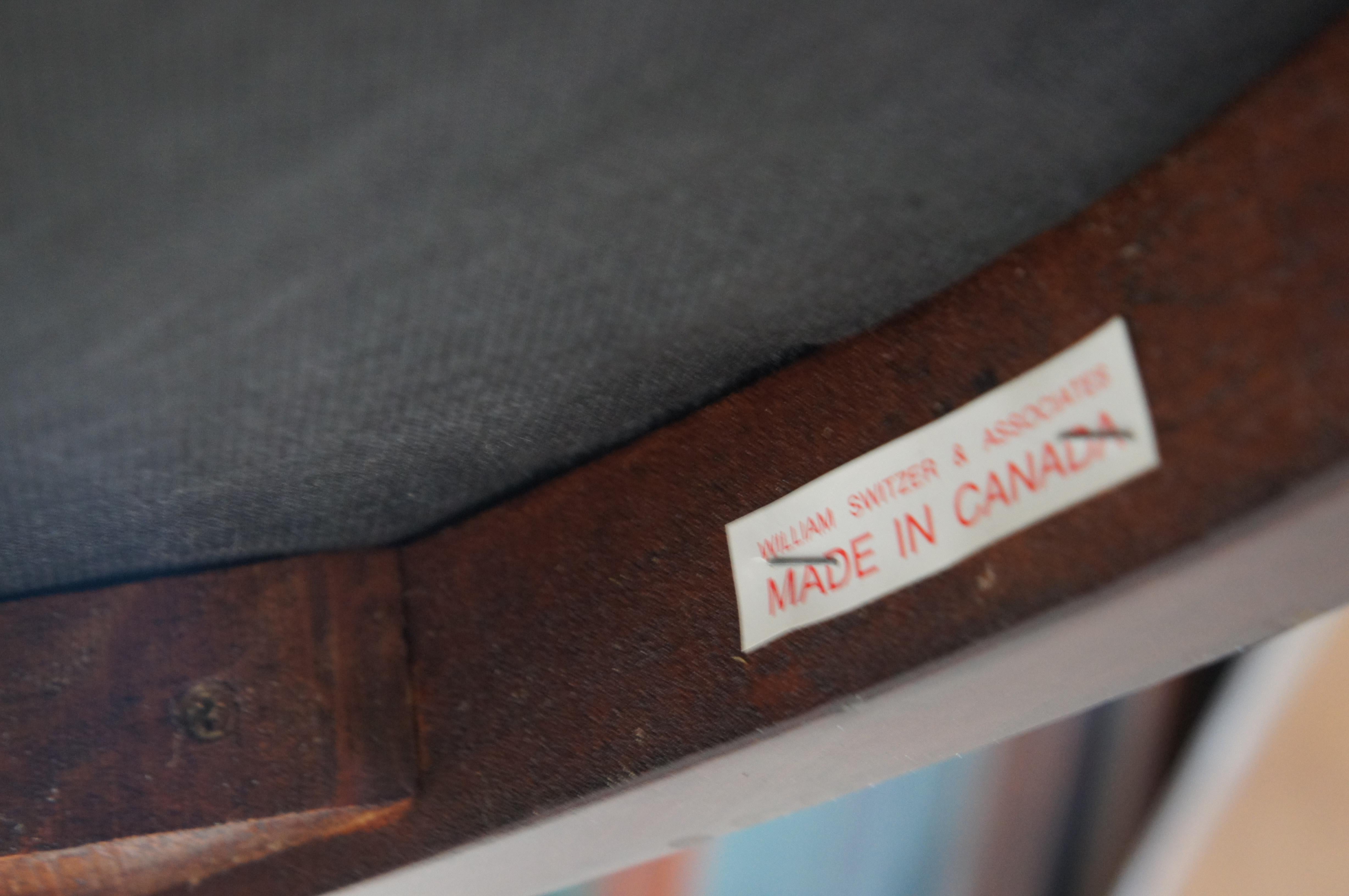 William Switzer Biedermeier French Art Deco Inspired Barrel Back Desk Arm Chair For Sale 7