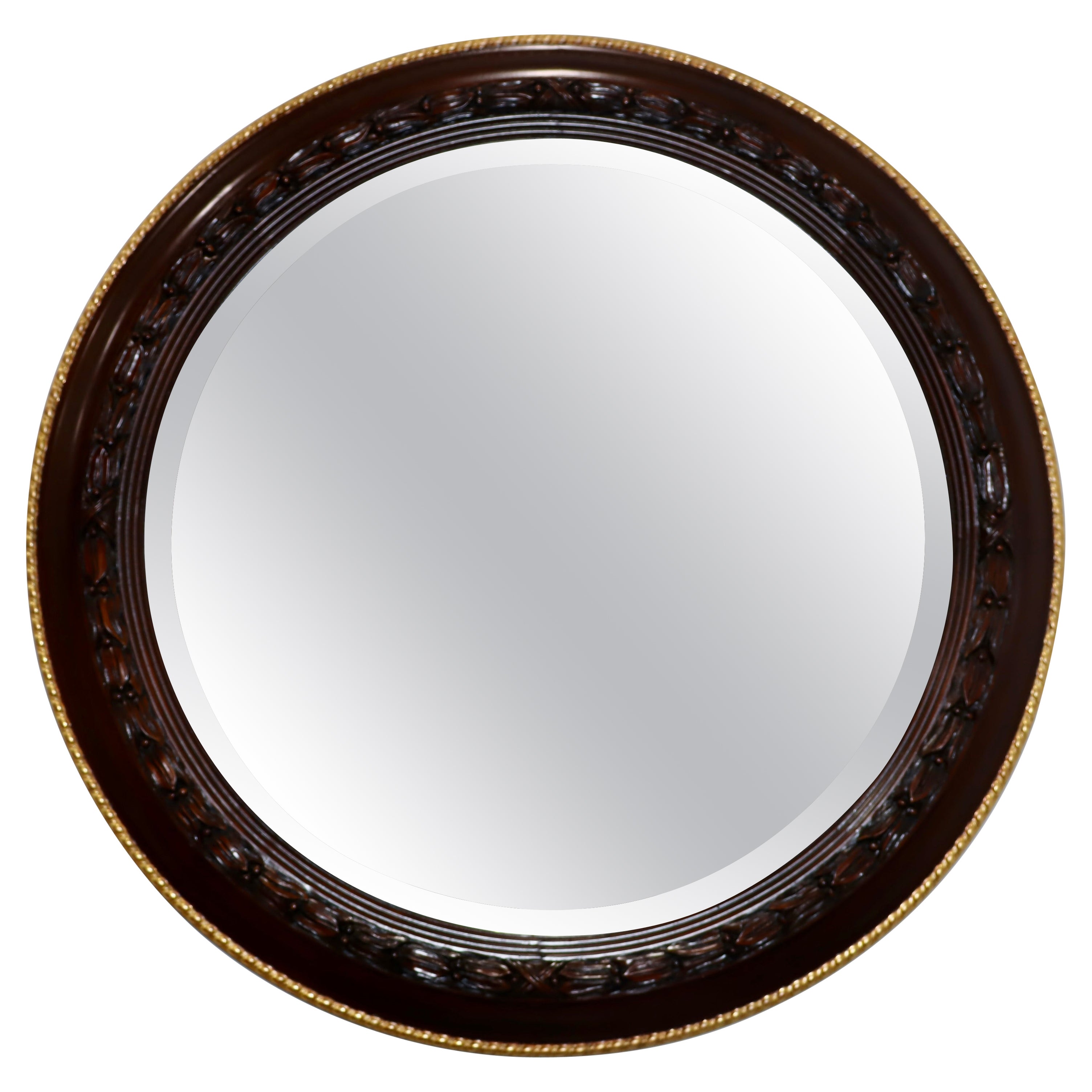 William Switzer Edwardian Style Round Wall Mirror