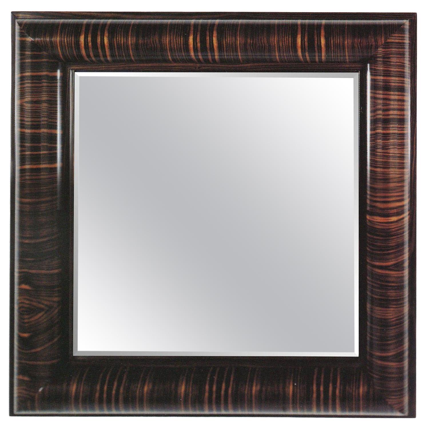 William Switzer French Art Deco Macassar Ebony Mirror