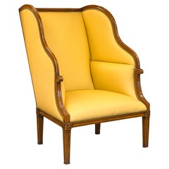 William Switzer Louis XVI Style Porter Highback Contemporary Armchair