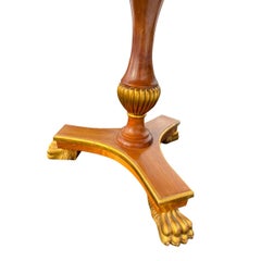 William Switzer Round Foyer Table Center Entry Way Inlay With Claw Feet