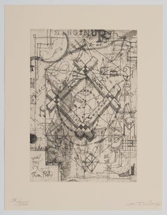 Vintage Hanging Up the Frame, plate no. 11 in the book A Suite of Daze, William T. Wiley