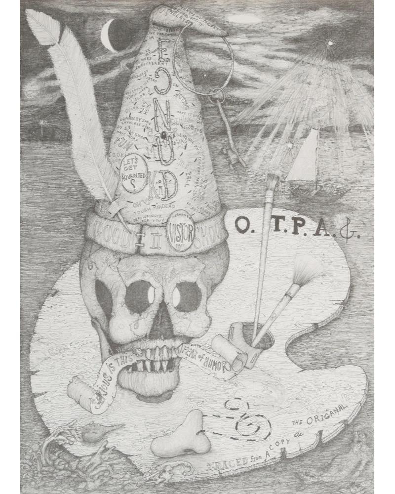 Spooky on the Line, du portfolio N.A.M.E. - Print de William T. Wiley