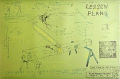 William T. Wiley - Lessen Plans - Color lithograph on paper, Signed/N, unframed