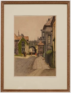 William Tatton Winter (1855-1928) - Gerahmte Radierung, The Close Gate Salisbury