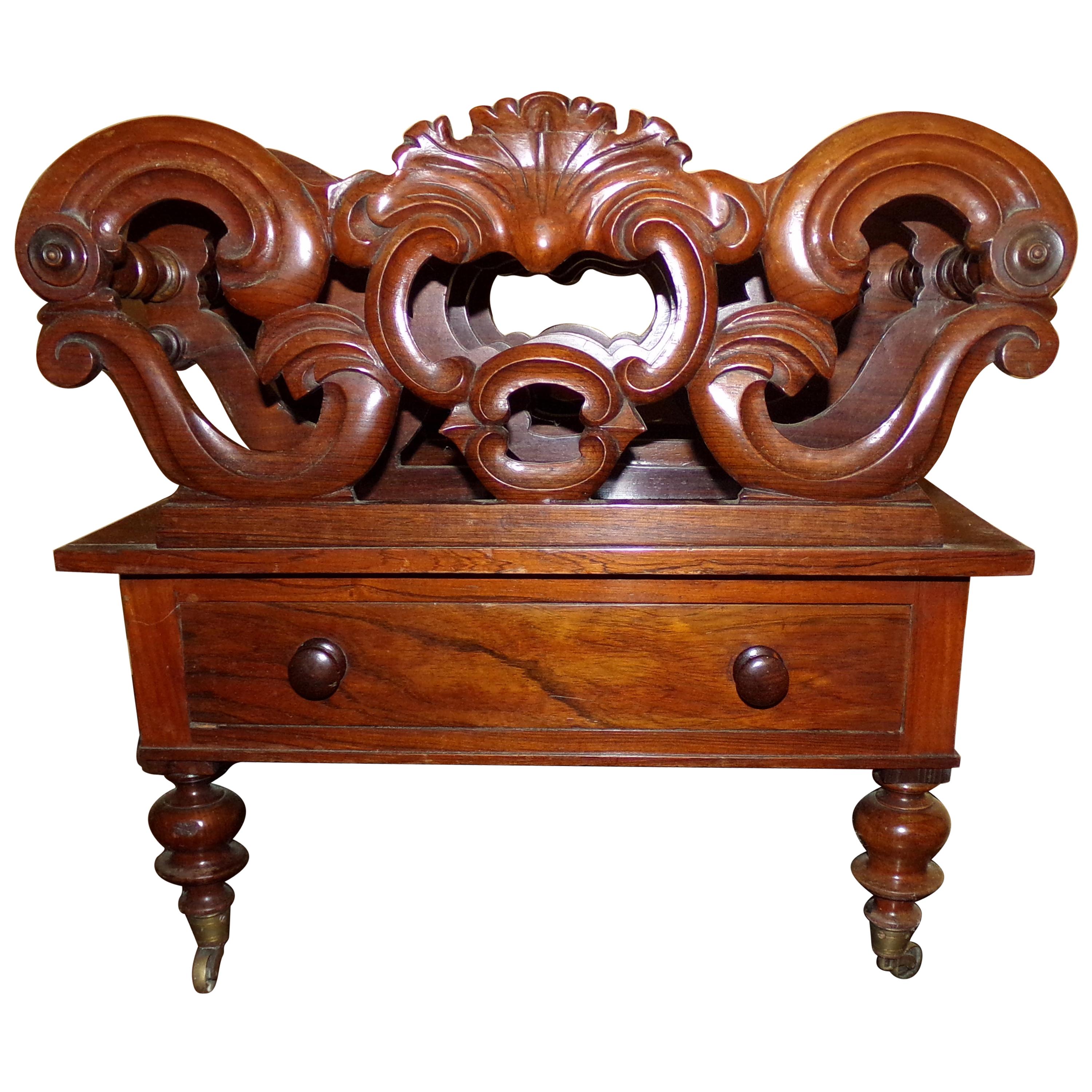 William the IV Rosewood Canterbury, circa 1836 For Sale