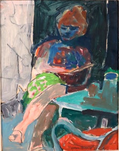 Bay Area Figurative painting 1961 by William T. Brown INVENTORY CLEARANCE SALE