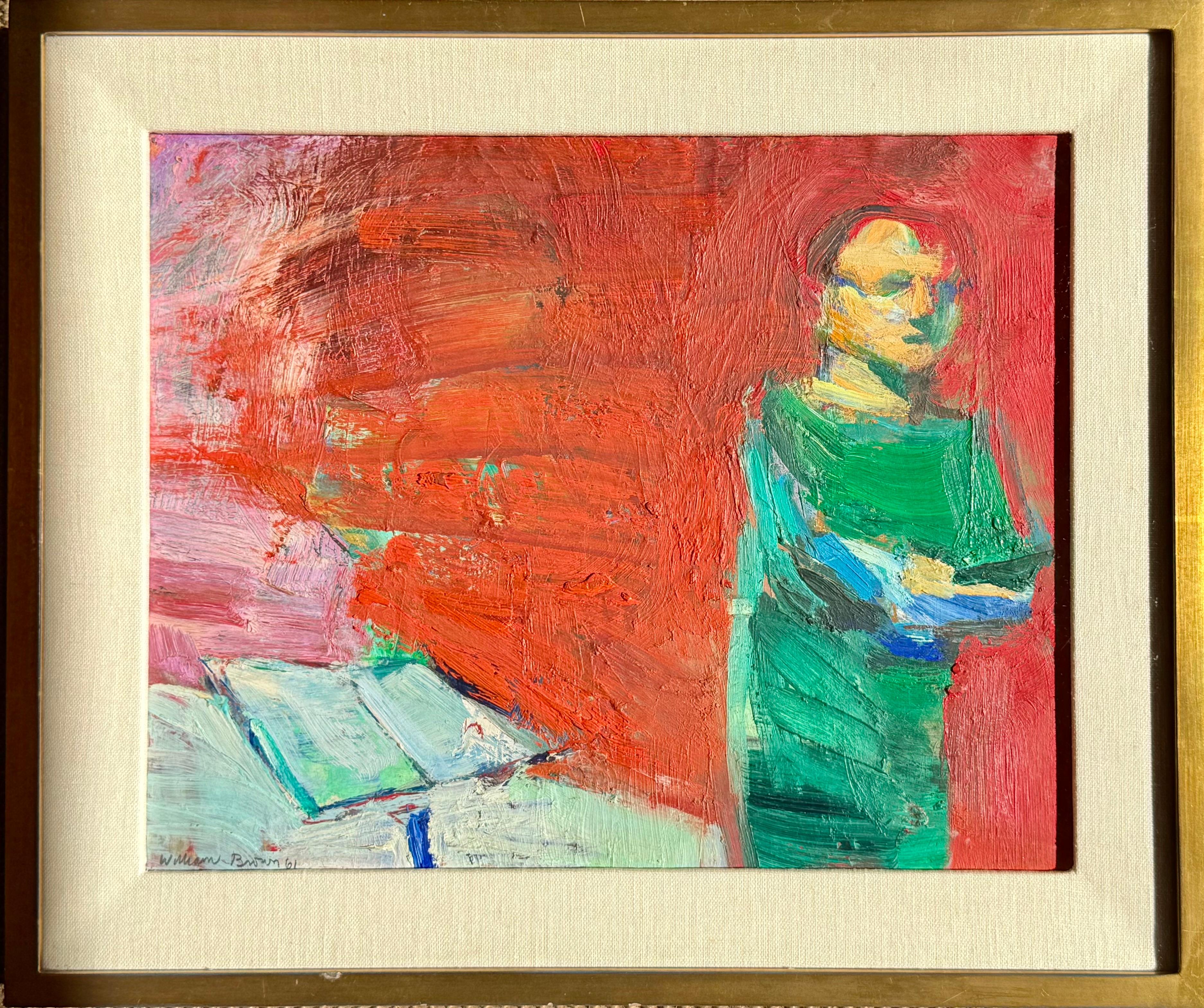 Oil on paper laid down to board
Signed William Brown date 1961 below right

Provenance
Felix Landau Gallery LA
Andre Previn Private Collection 

Painted in 1961 the year East German authorities begin the construction of the Berlin Wall permanently