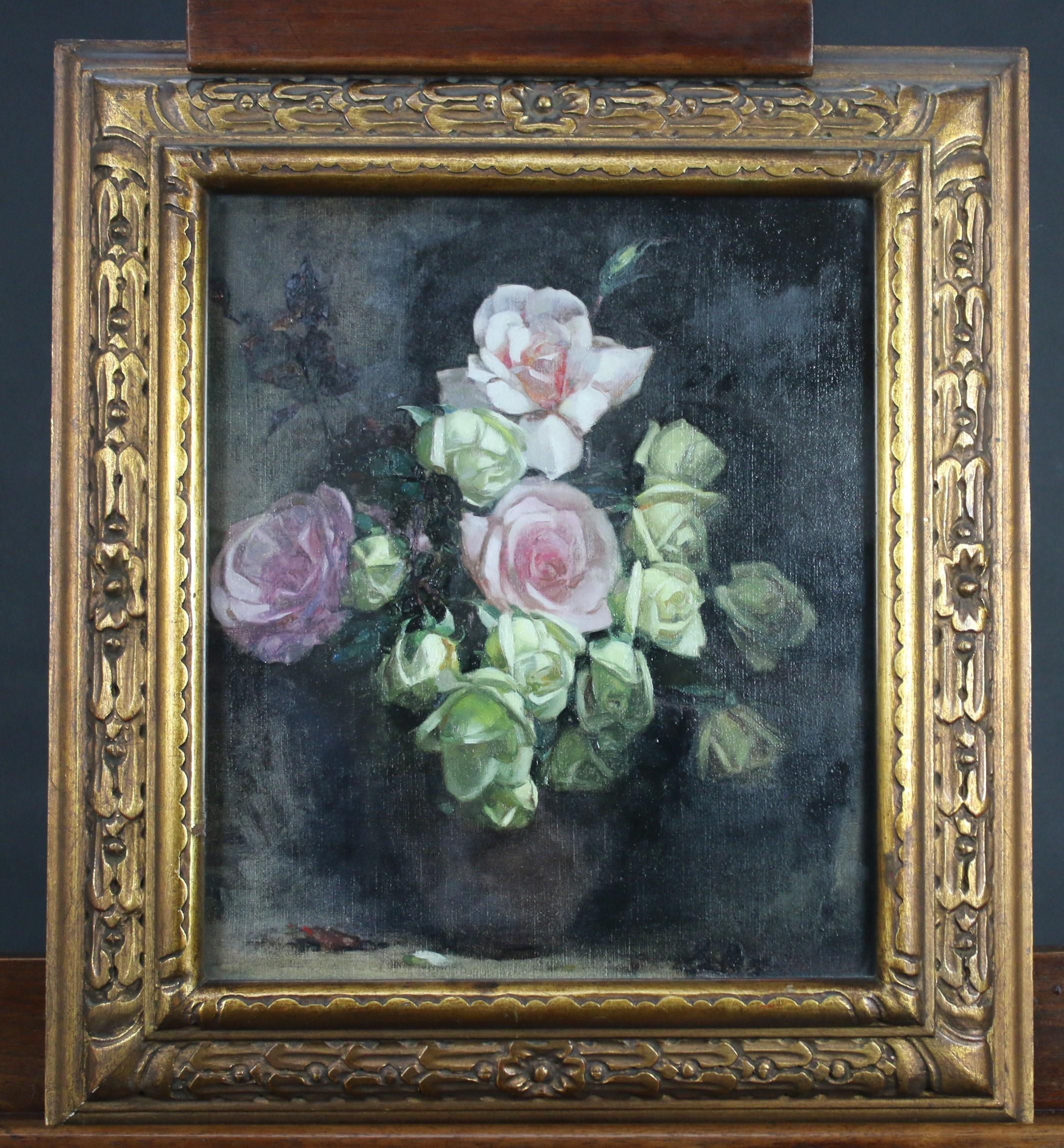 William Thomas Wood Still-Life Painting - Beauties Roses