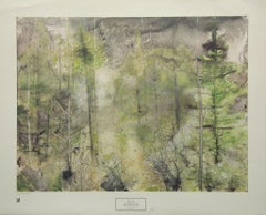 "September Woods" by William Thon. Litho Print New York Graphic Society, 1979.